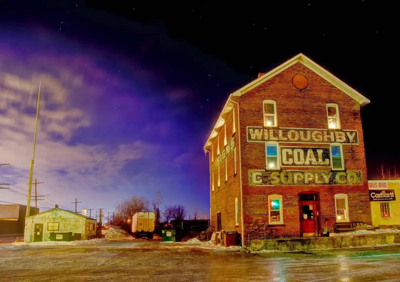 Historic coal and supply building