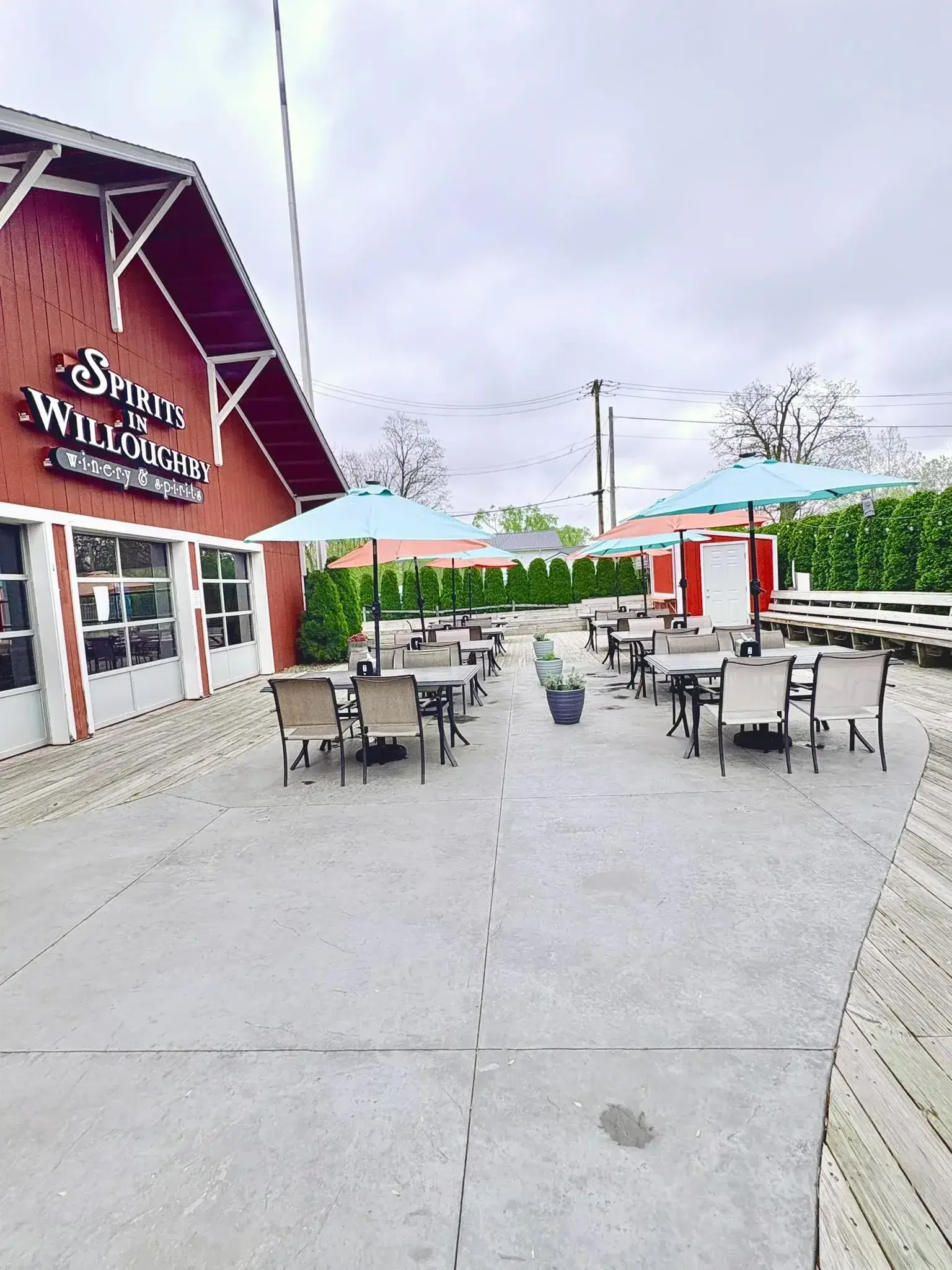 Patio at Spirits in Willoughby