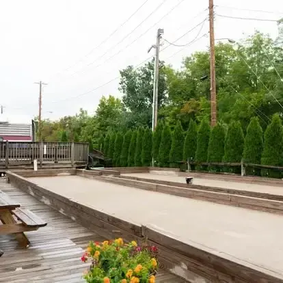 Bocce courts at Spirits in Willoughby
