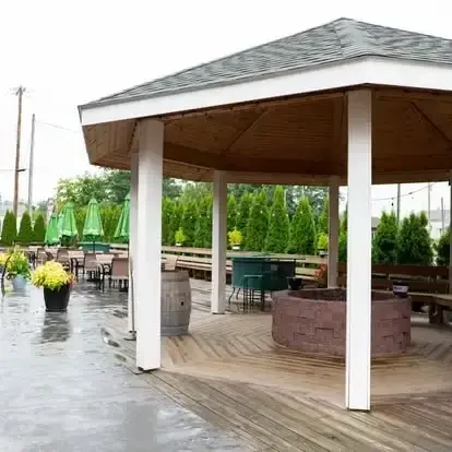 Fire-pit gazebo at Spirits in Willoughby